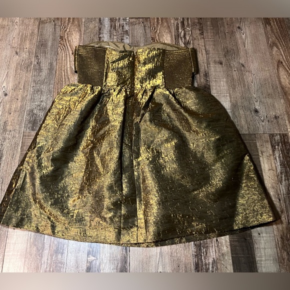 Hyacinth House Bronze Jacquard Anastasia Mini Dress XL - Picture 5 of 8